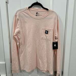 Carhartt x Hurley Heavy Duty Workman Long Sleeve Pocket T-Shirt Peach